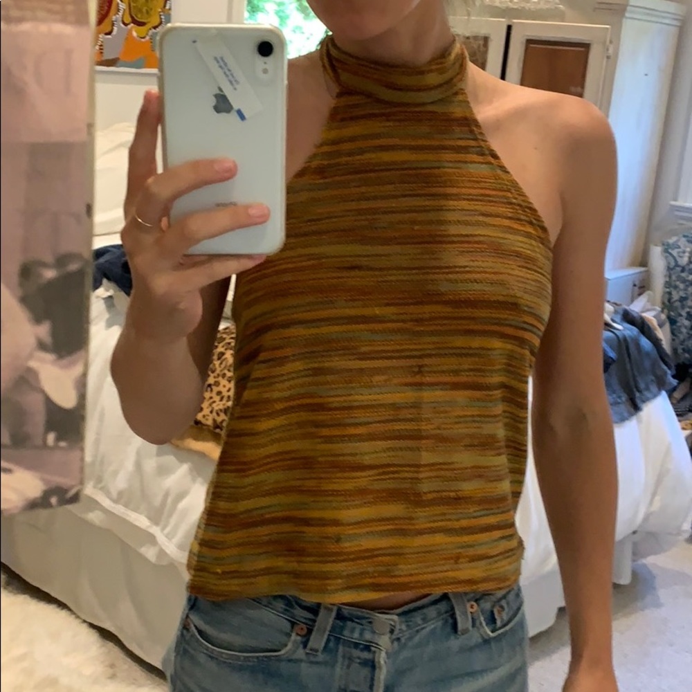 Cotton Candy 70’s style Halter Top